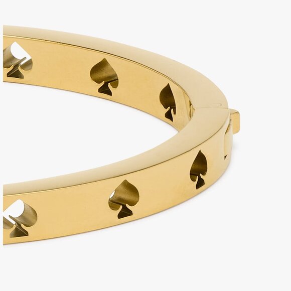 Kate Spade Cut To The Chase Spade Bracelet Logo Cuff Bracelet - Picture 4 of 15